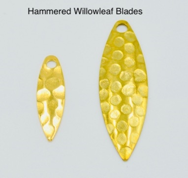 INFOF 10-pieces Willowleaf Spinner blades+ Ball Bearing Swivels